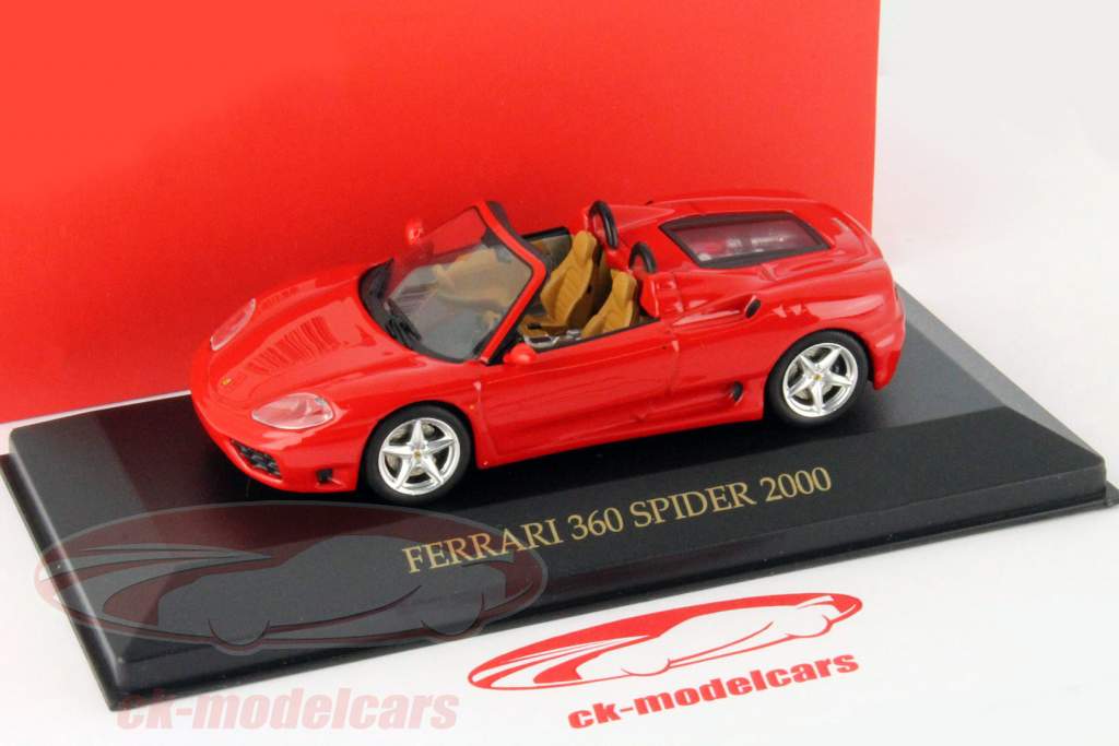 Ferrari 360 Spider Ano 2000 vermelho 1:43 Ixo