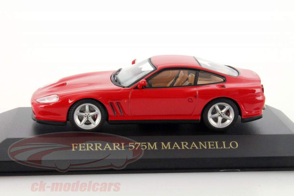Ferrari 575M Maranello Jaar 2003 rood 1:43 Ixo