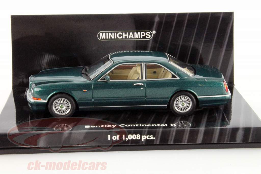 Bentley Continental R 1996 grøn metallic 1:43 Minichamps