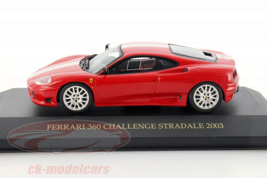 Ferrari 360 Challenge Stradale Year 2003 red / white 1:43 Ixo