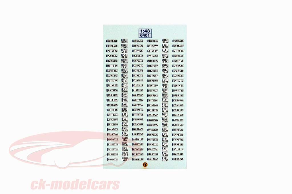 国旗 为 车模 在 规模 1:43 号 6401