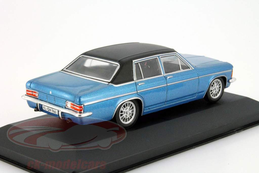 Opel Admiral B 年 1969 ブルーメタリック / 黒 1:43 WhiteBox