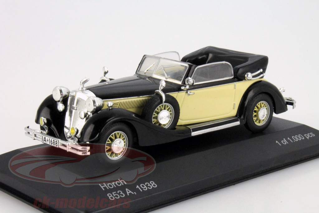 Horch 853 A Year 1938 black / beige 1:43 WhiteBox
