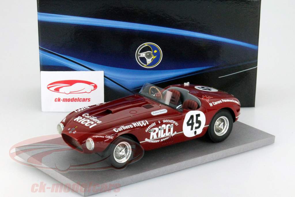 Ferrari 340 Spider Vignale IV #45 Carrera Panamericana 1953 1:18 BBR