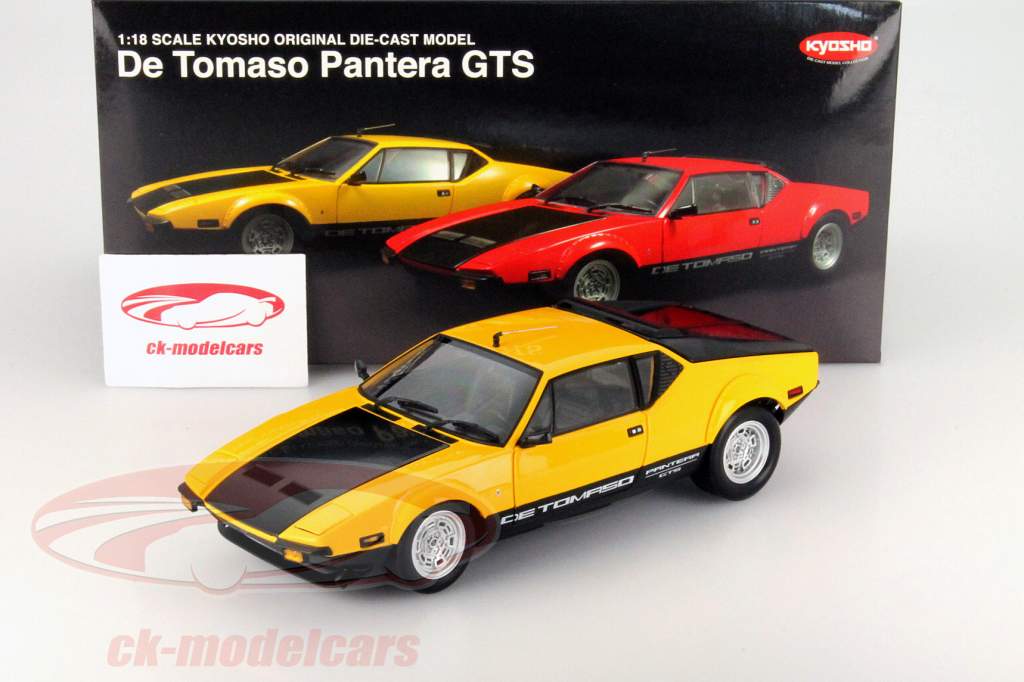 De Tomaso Pantera GTS amarillo / negro 1:18 Kyosho