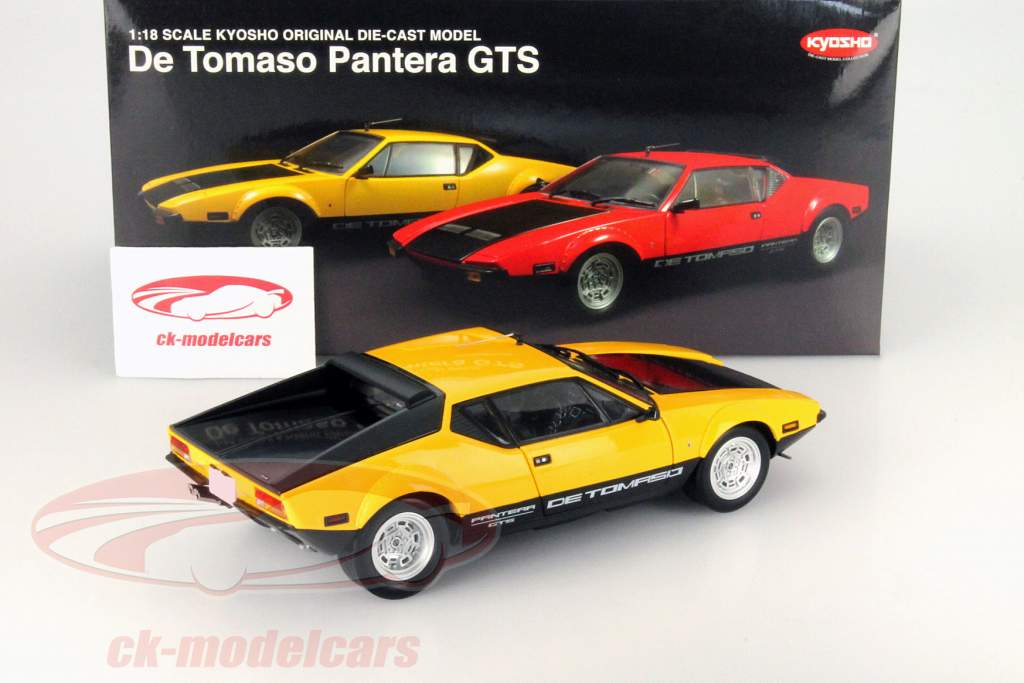 De Tomaso Pantera GTS gelb / schwarz 1:18 Kyosho