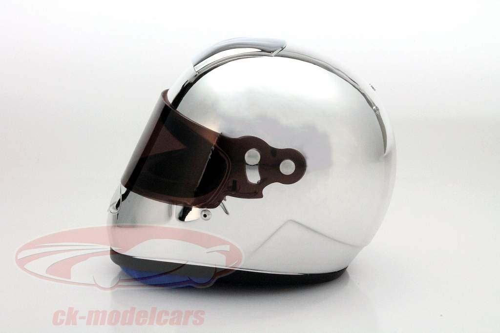 Formula 1 Drivers helmet 2002 chrome 1:2 Minichamps