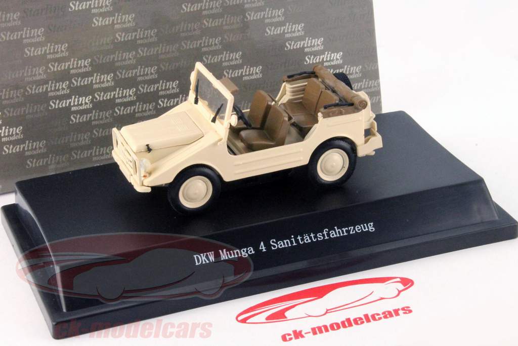 DKW Munga 4 Ambulance crème blanc 1:43 Starline