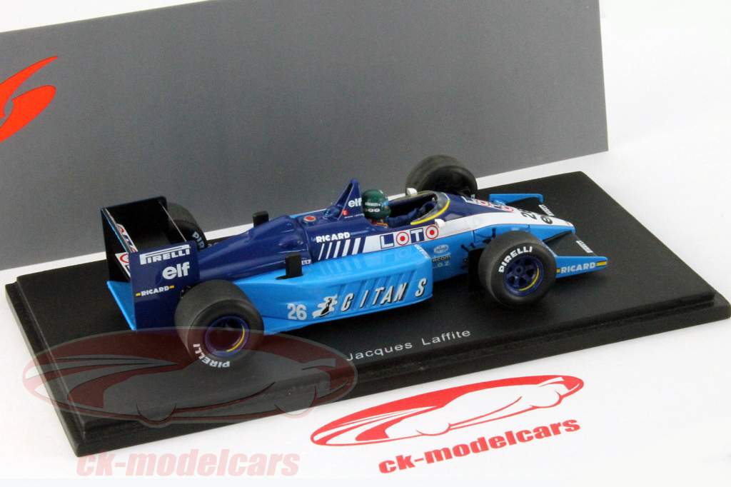 リジェ JS19 #26 J.Laffite 1982　Spark 1/43 スパーク 1/43 リジェ JS19 1982 F1 モナコGP #26 J.ラフィット