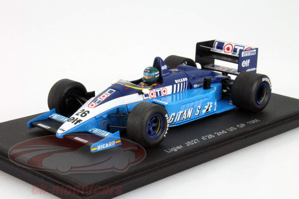 Spark 1:43 Jacques Laffite Ligier JS27 #26 2nd US GP Formula