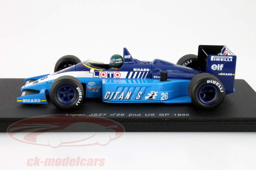 Spark 1:43 Jacques Laffite Ligier JS27 #26 2nd US GP Formula