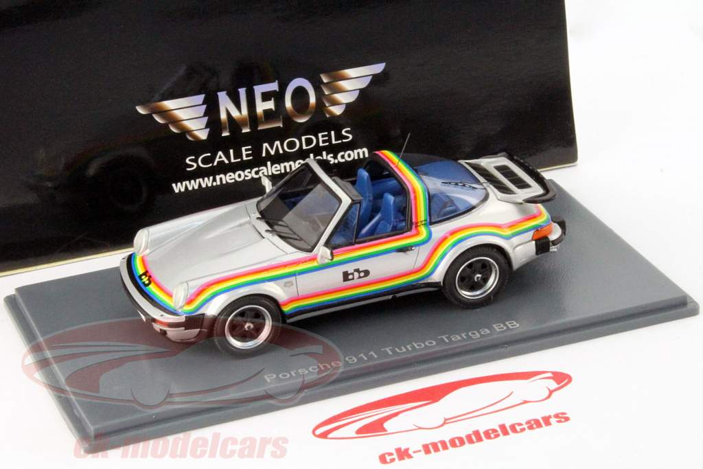 Porsche 911 Turbo Targa BB Ottimizzazione argento 1:43 Neo