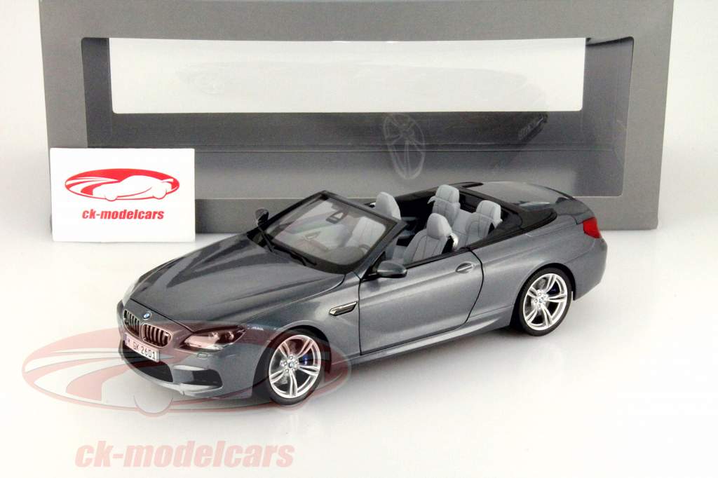BMW M6 Convertible (F12) Año 2012 espacio gris 1:18 ParagonModels