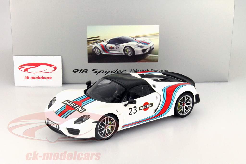 ポルシェ918スパイダー＃ショーケーススパーク1時18分で23マティーニヴァイザッハパッケージ