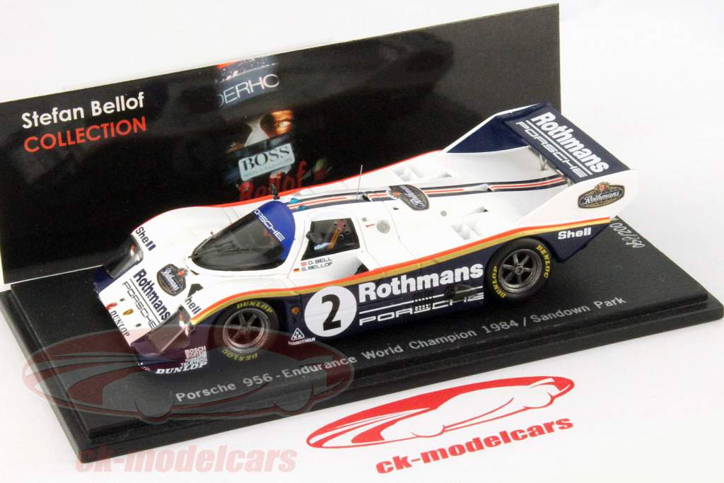 Stefan Bellof Porsche 956 #2 Endurance World Champion 1984 Sandown Park 1:43 Spark