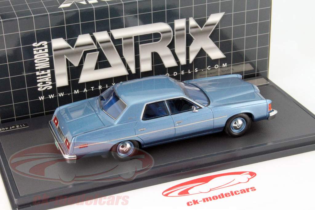 Ford Costum 500 Год 1974 синий 1:43 Matrix