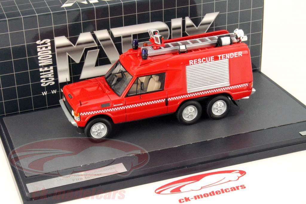 Range Rover Carmichael Service des incendies rouge 1:43 Matrix