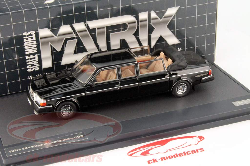 Volvo 264 Nilsson Laundaulette 年 1981 黒 1:43 Matrix
