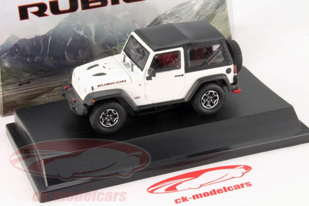 Jeep Wrangler Rubicon 10 aniversário 2013 branco / preto 1:43 Greenlight