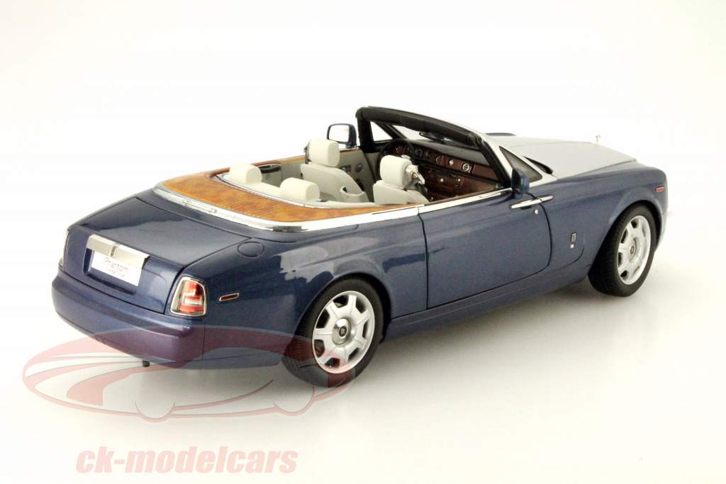 Rolls Royce Phantom Drophead Купе Кабриолет синий металлик / серебро 1:18 Kyosho