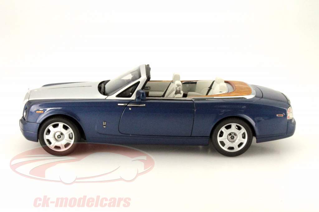 Rolls Royce Phantom Drophead Coupe Cabrio blau metallic / silber 1:18 Kyosho