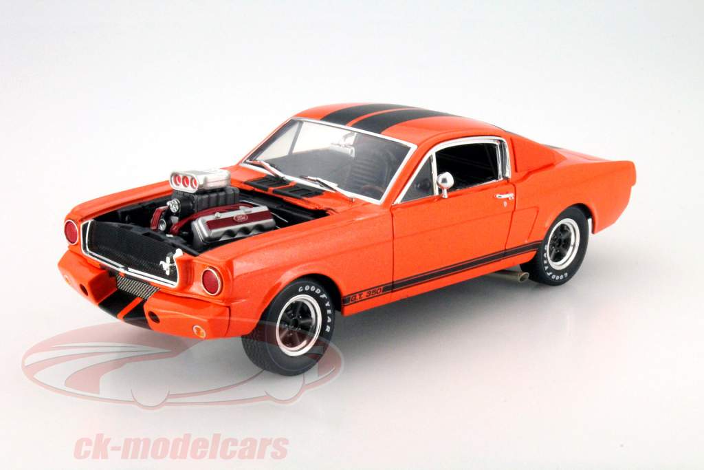 Ford Mustang Shelby GT350R År 1965 Orange / sort 1:18 ShelbyCollectibles