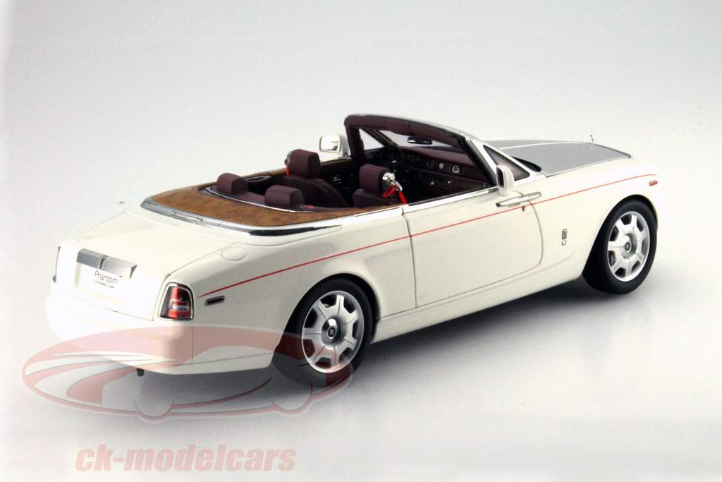 Rolls Royce Phantom Drophead Coupe Cabrio With softtop White 1:18 Kyosho