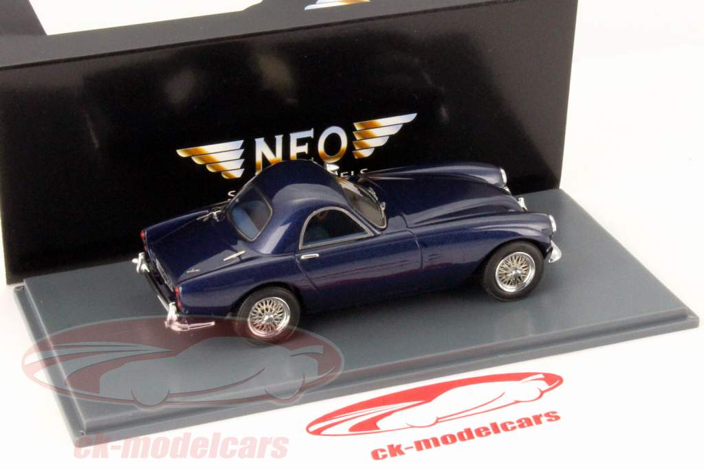 Morgan Plus 4 Plus mørkeblå metallisk 1:43 Neo