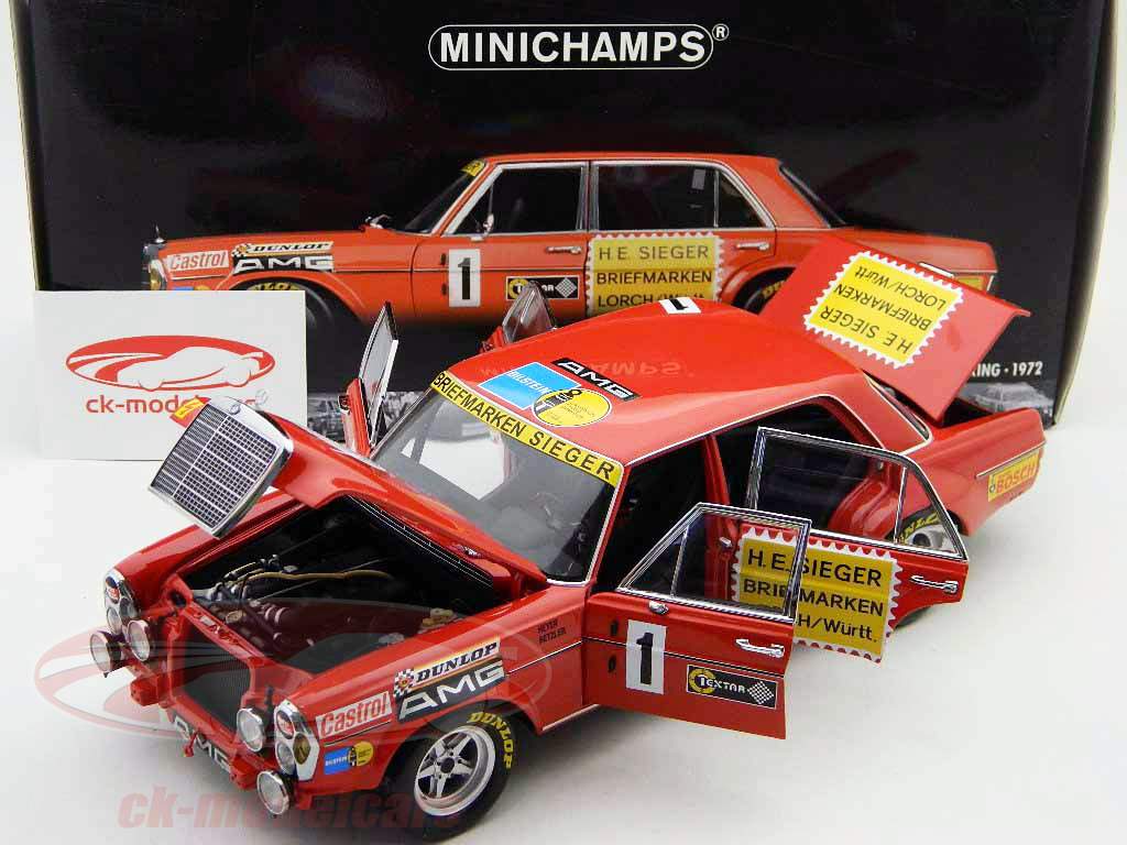 美品◆MINICHAMPS Mercedes-Benz 300SEL AMG 1/18 Minichamps 1971 Mercedes-Benz 300 SEL 6.8 Team AMG 24H