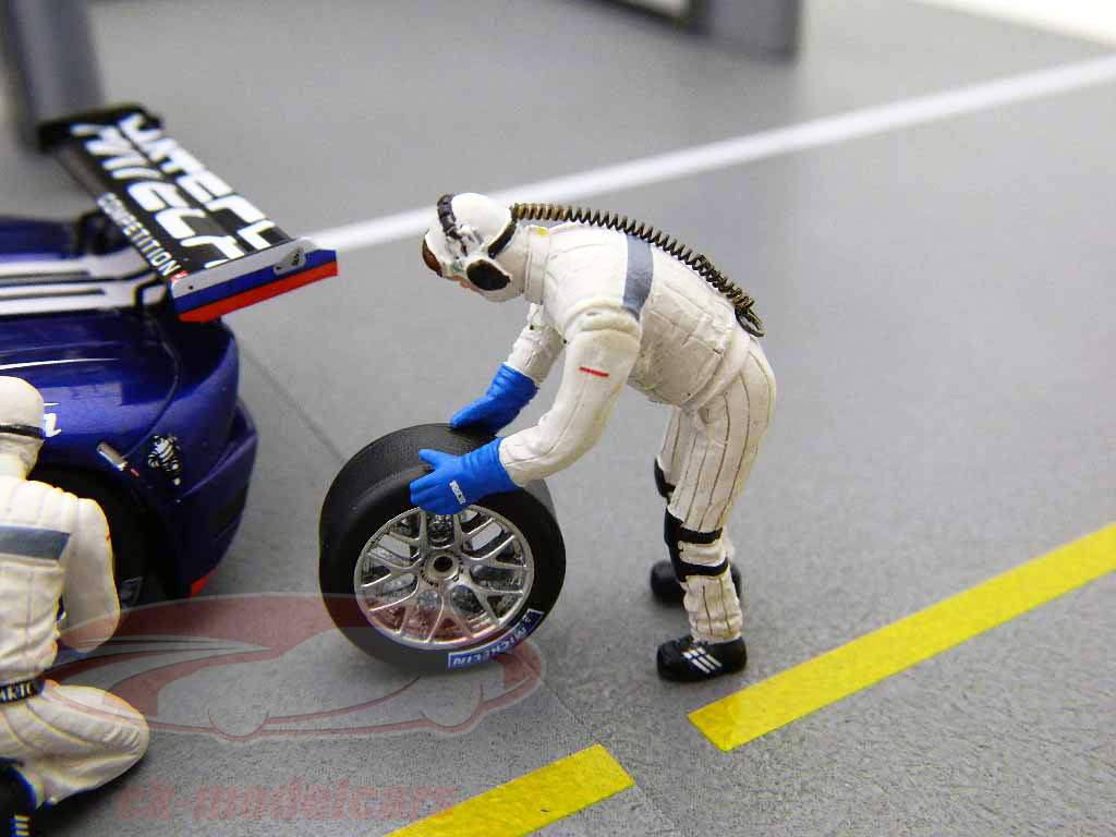 MINICHAMPS PIT STOP 1:43 フィギュアセット Minichamps 1:12 V.ロッシMotoGPのカタールドライバーフィギュア
