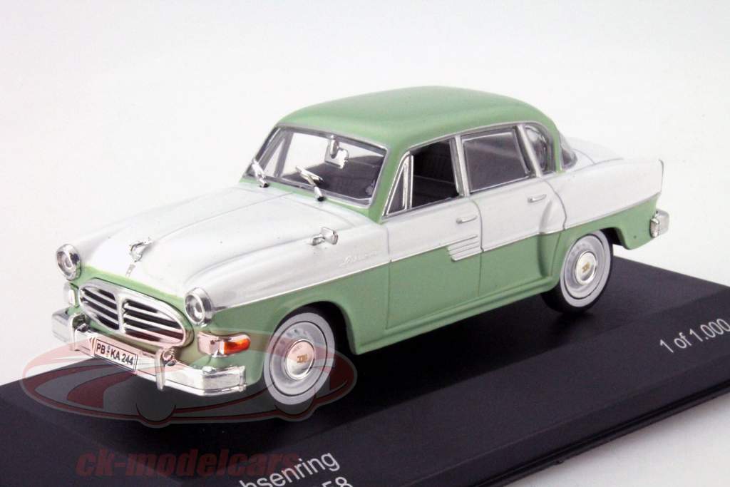 Sachsenring P240 Année 1958 vert 1:43 WhiteBox