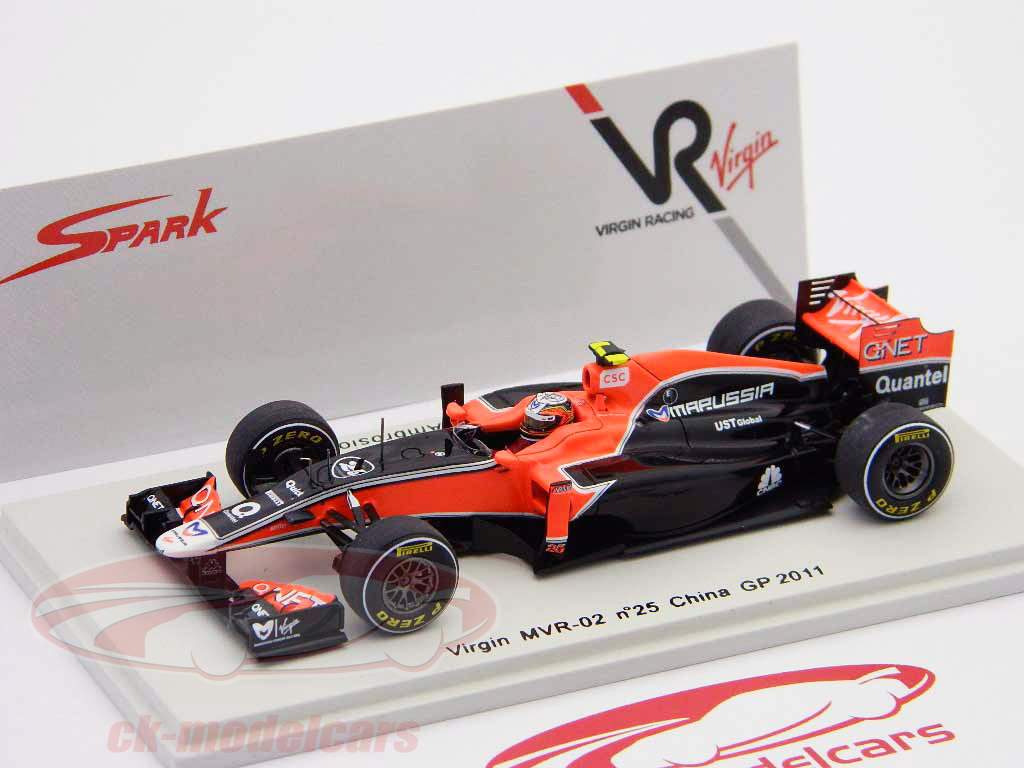 J·ダンブロジオヴァージンMVR-02＃25引数Formula1 2​​011 1時43スパーク