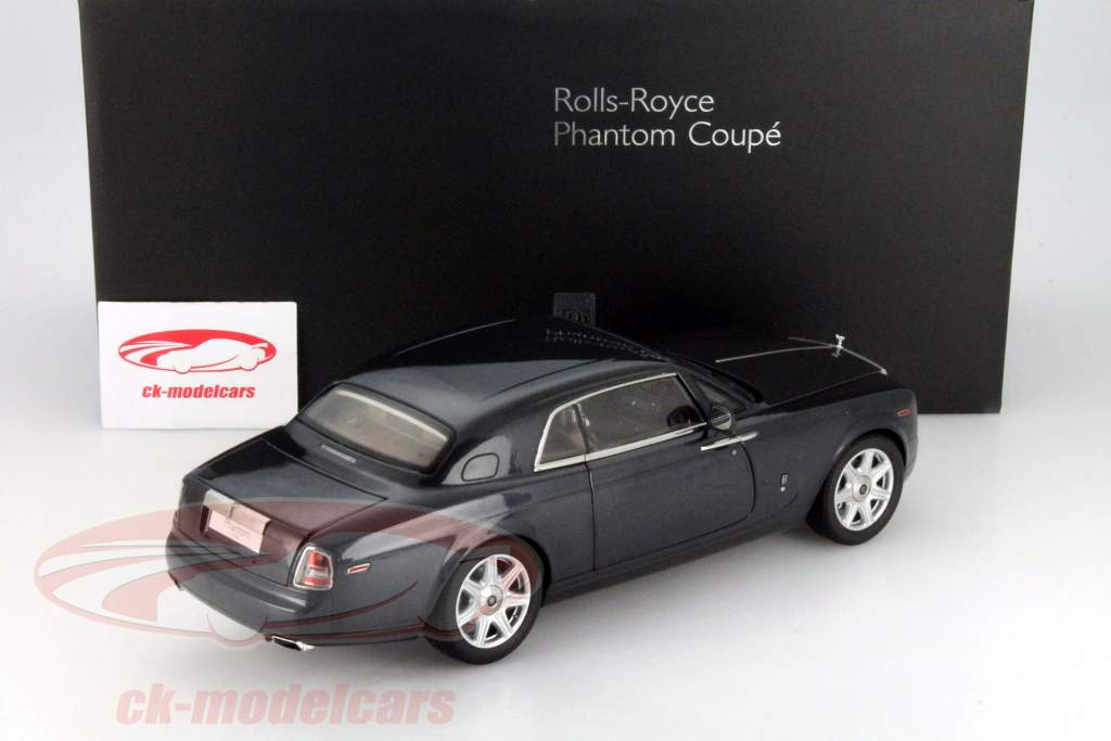 Rolls Royce Phantom Coupe Ano 2012 cinzento escuro 1:18 Kyosho