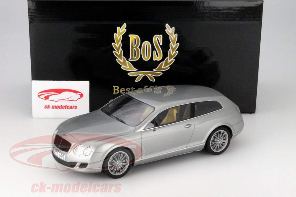 Bentley Continental Flying Stjerne ved Touring sølv 1:18 BoS-Models
