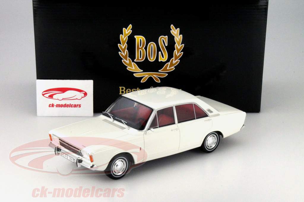 Ford Taunus 17M (P7a) bianco 1:18 BoS-Models