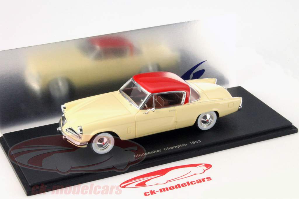Studebaker Campione Anno 1953 beige / rosso 1:43 Spark