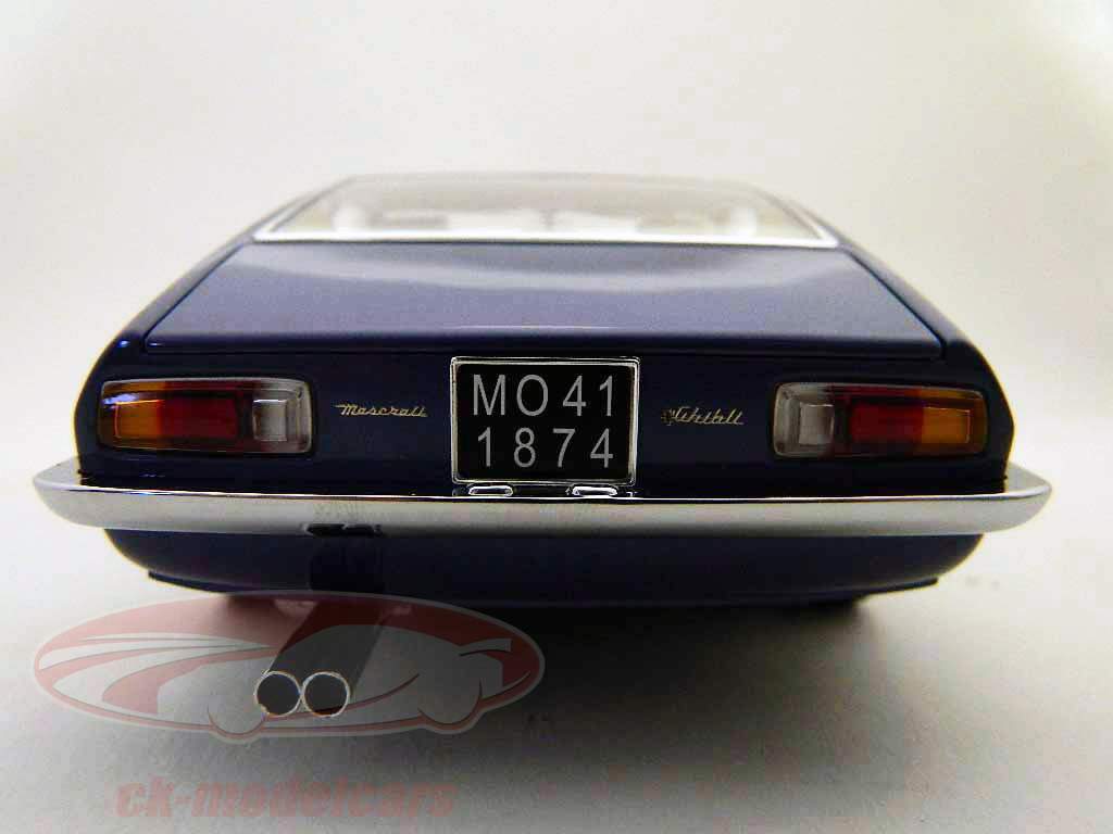 Minichamps 1:18 Maserati Ghibli Coupe blue / blue MY 1969