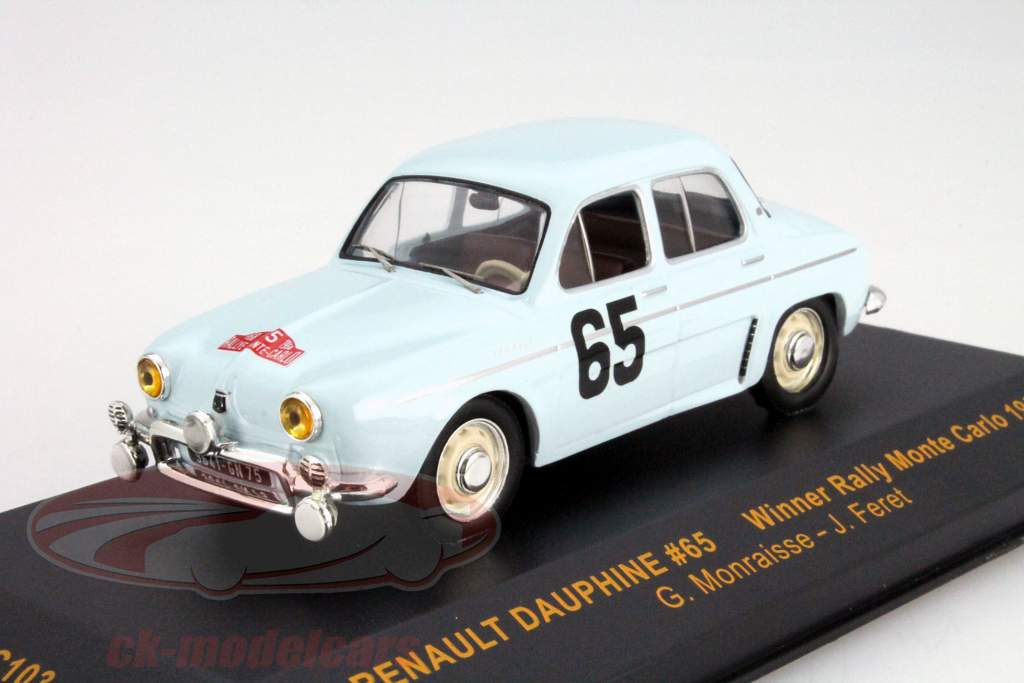 雷诺第九＃65获胜者蒙特卡洛拉力赛1958年1:43 IXO