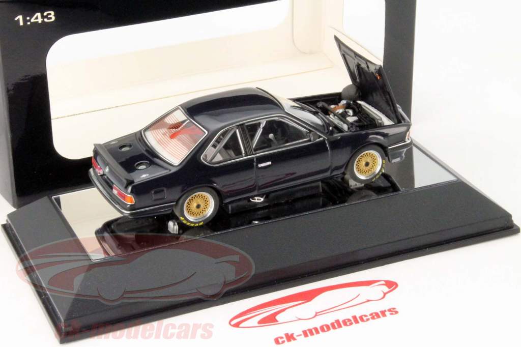 BMW 635 CSi Plain Krop Version mørkeblå 1:43 Autoart