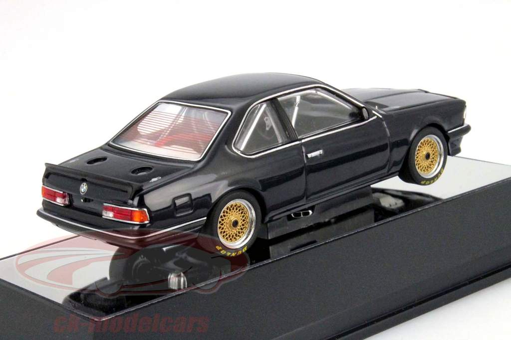 BMW 635 CSi Plain Krop Version mørkeblå 1:43 Autoart