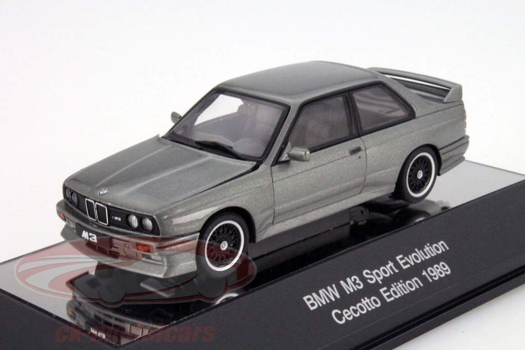BMW M3 Sport Evolution Cecotto Edition 1989 argento 1:43 AUTOart