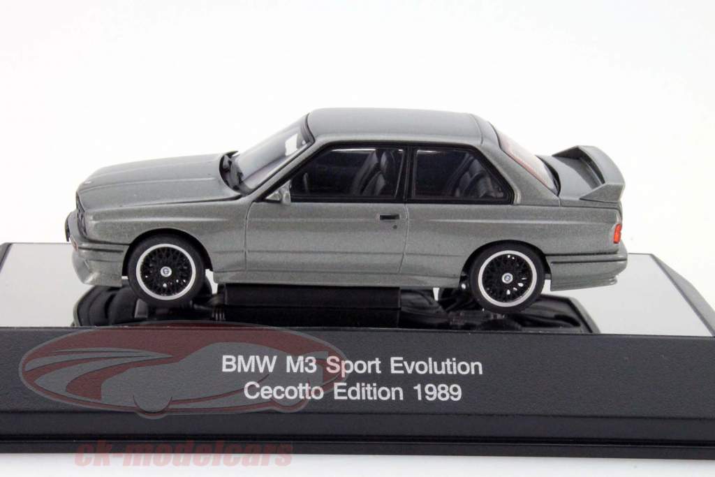 BMW M3 Sport Evolution Cecotto Edition 1989 argento 1:43 AUTOart