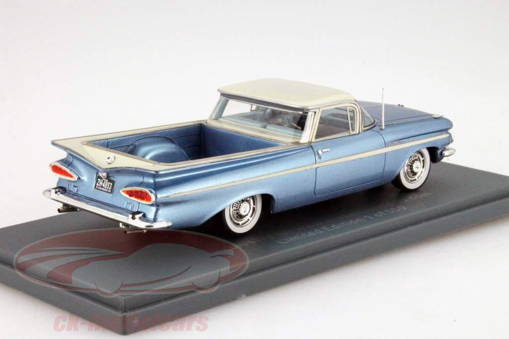 Neo 1:43 Chevrolet El Camino Year 1959 light blue metallic