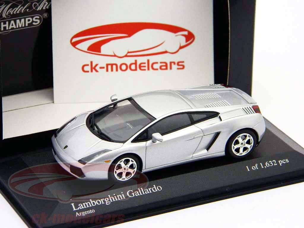 Lamborghini Gallardo Anno 2004 d'argento 1:43 Minichamps