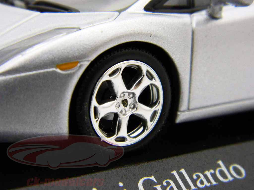 Lamborghini Gallardo Anno 2004 d'argento 1:43 Minichamps
