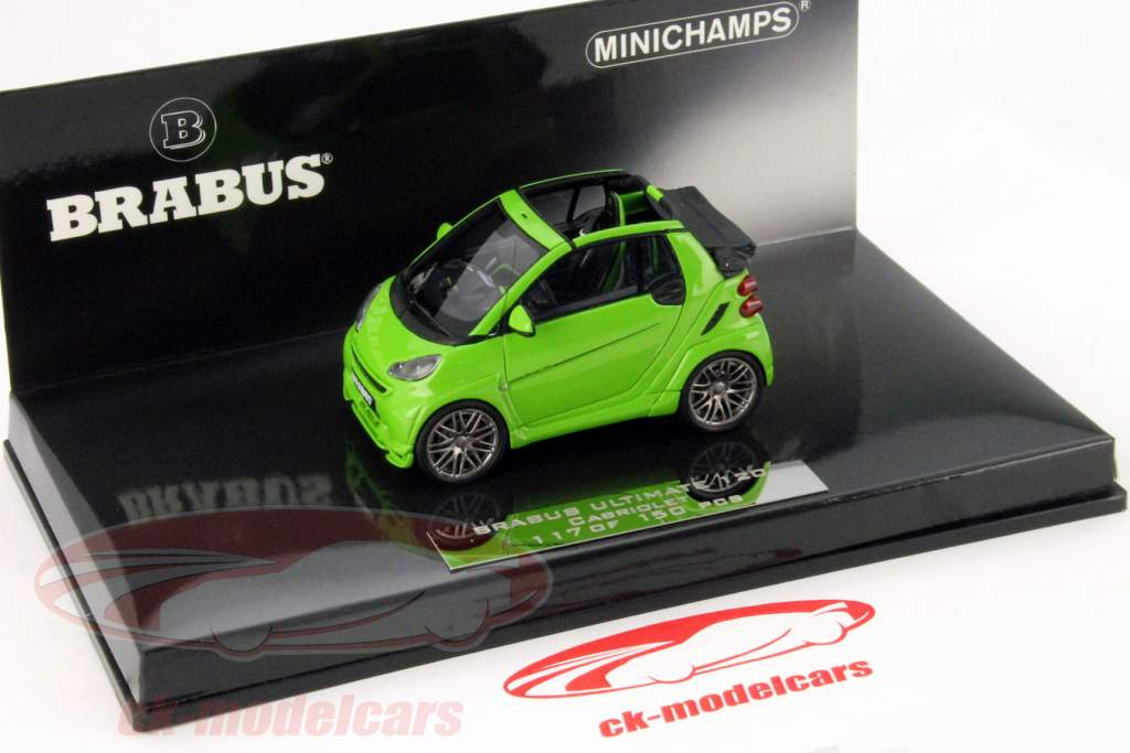 Brabus Ultimate 120 Smart Cabriolet 緑 1:43 Minichamps