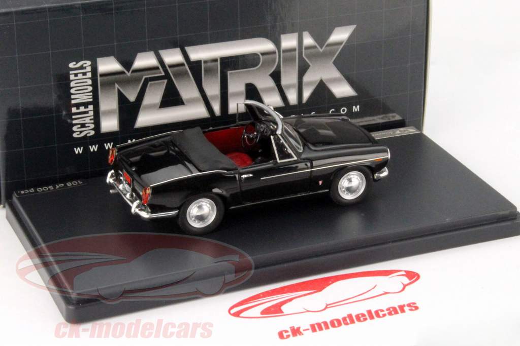 Innocenti 950 S Spider 年 1962 黒 1:43 Matrix