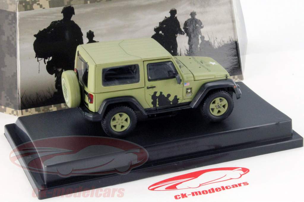 Jeep Wrangler Jaar 2012 U.S. Leger kalk 1:43 Greenlight