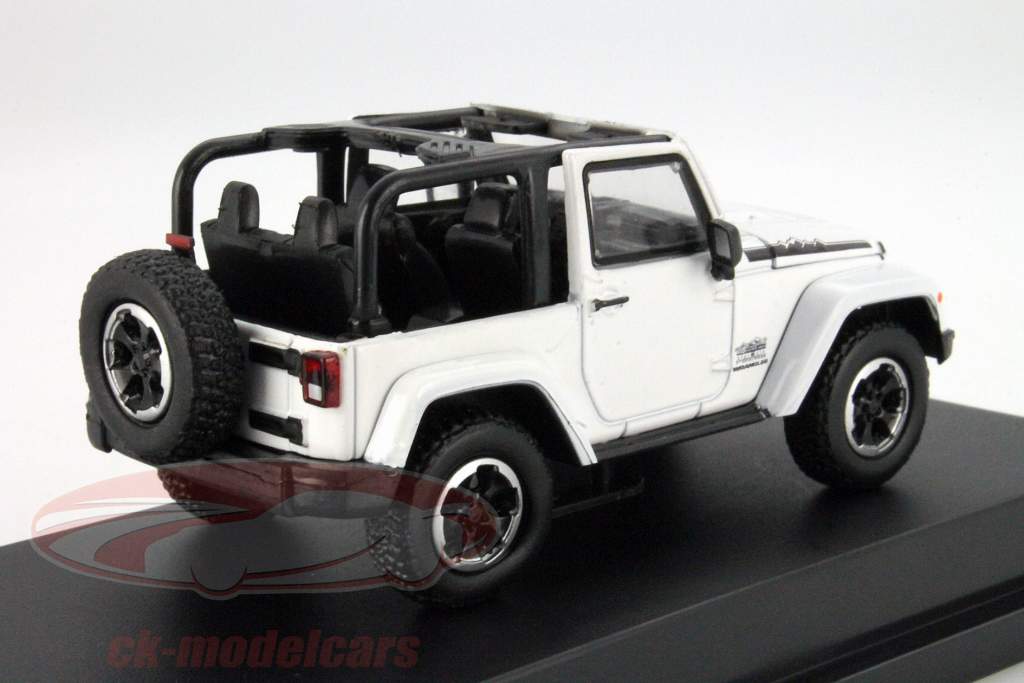 Jeep Wrangler Ano 2014 branco 1:43 Greenlight