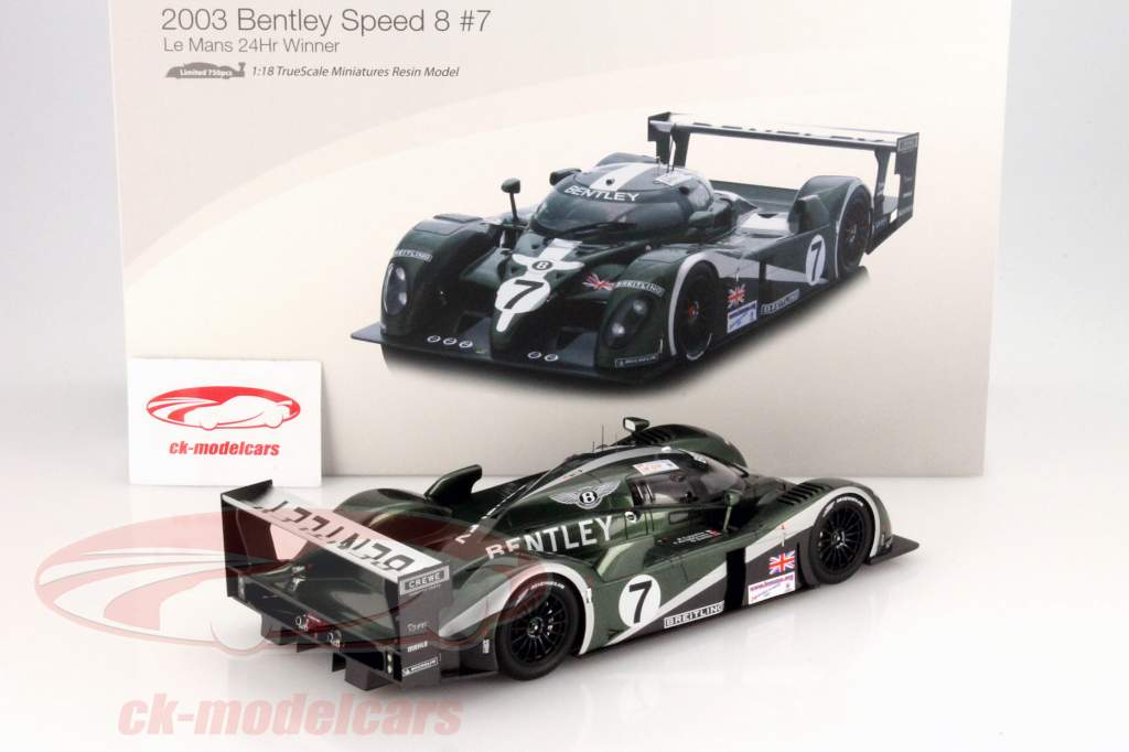 Bentley Speed 8 #7 Vencedor 24h LeMans 2003 1:18 TrueScale